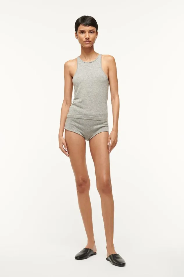 STAUD Pants and Shorts STAUD AURI SHORT HEATHER GREY 8211 Women STAUD Pants and Shorts STAUD AURI SHORT HEATHER GREY 8211 Women