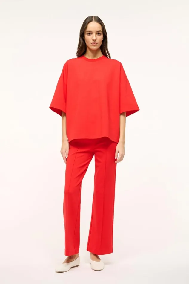 STAUD Pants and Shorts STAUD KNACK PANT RED ROSE 8211 Women