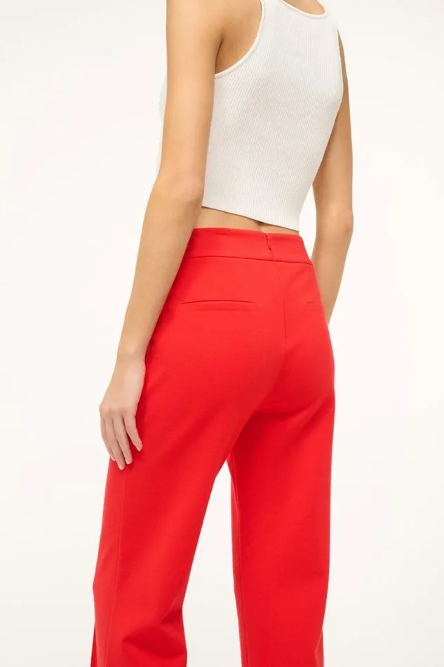 STAUD Pants and Shorts STAUD KNACK PANT RED ROSE 8211 Women STAUD Pants and Shorts STAUD KNACK PANT RED ROSE 8211 Women