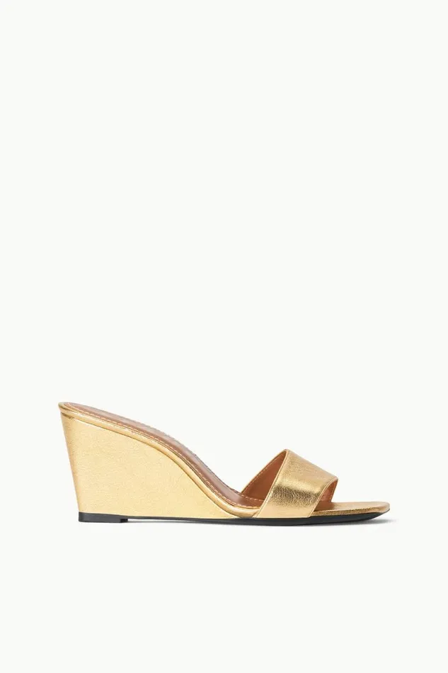 STAUD Platforms and Wedges STAUD BILLIE WEDGE GOLD 8211 Women