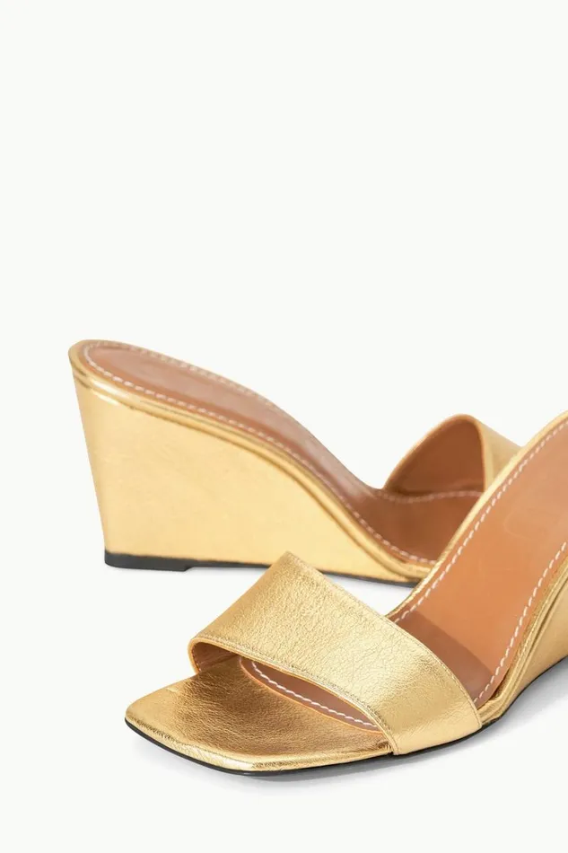 STAUD Platforms and Wedges STAUD BILLIE WEDGE GOLD 8211 Women STAUD Platforms and Wedges STAUD BILLIE WEDGE GOLD 8211 Women