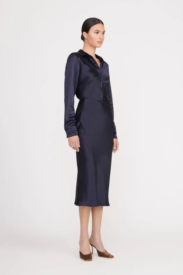 STAUD Skirts STAUD ANGELA SKIRT NAVY 8211 Women STAUD Skirts STAUD ANGELA SKIRT NAVY 8211 Women