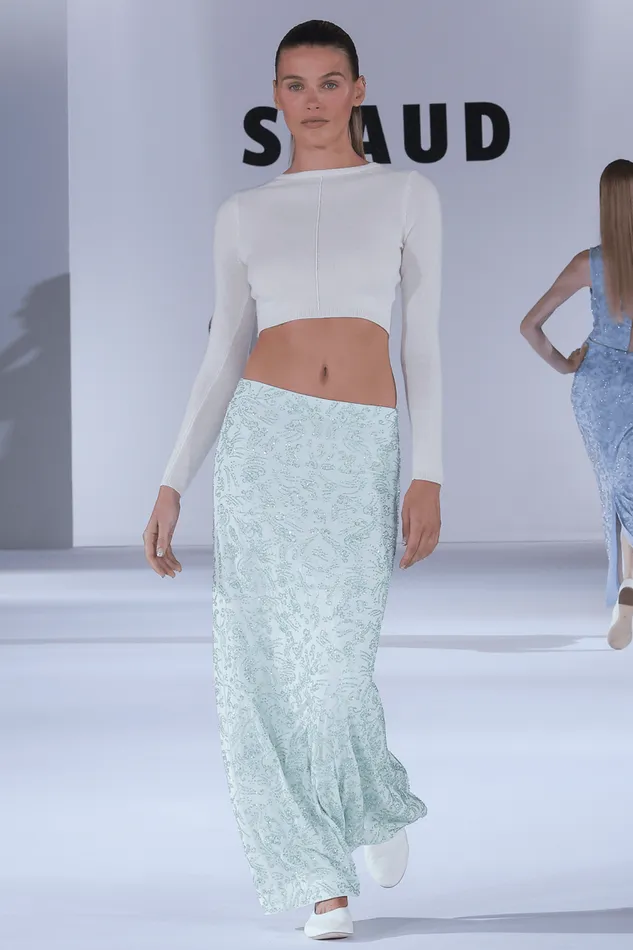 STAUD Skirts STAUD BARLETTA SKIRT CARIBBEAN 8211 Women STAUD Skirts STAUD BARLETTA SKIRT CARIBBEAN 8211 Women