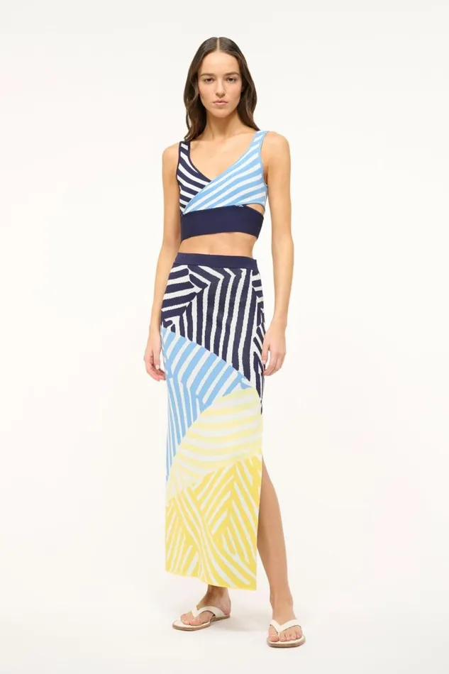 STAUD Skirts STAUD KARINA SKIRT MOSAIC MULTI 8211 Women