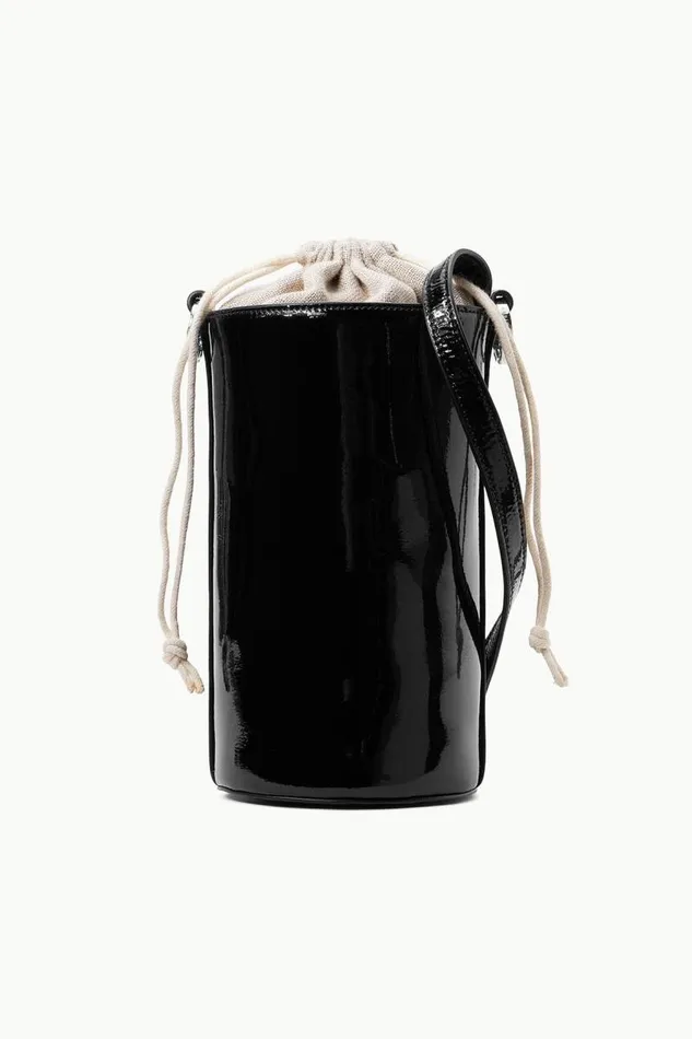 STAUD Small Leather Goods STAUD WATER BOTTLE BAG BLACK PATENT 8211 Women
