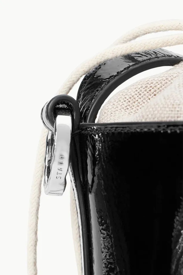 STAUD Small Leather Goods STAUD WATER BOTTLE BAG BLACK PATENT 8211 Women STAUD Small Leather Goods STAUD WATER BOTTLE BAG BLACK PATENT 8211 Women