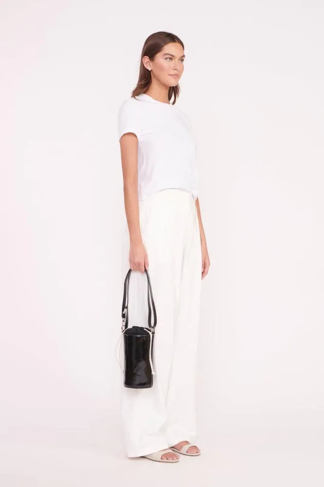 STAUD Small Leather Goods STAUD WATER BOTTLE BAG BLACK PATENT 8211 Women STAUD Small Leather Goods STAUD WATER BOTTLE BAG BLACK PATENT 8211 Women