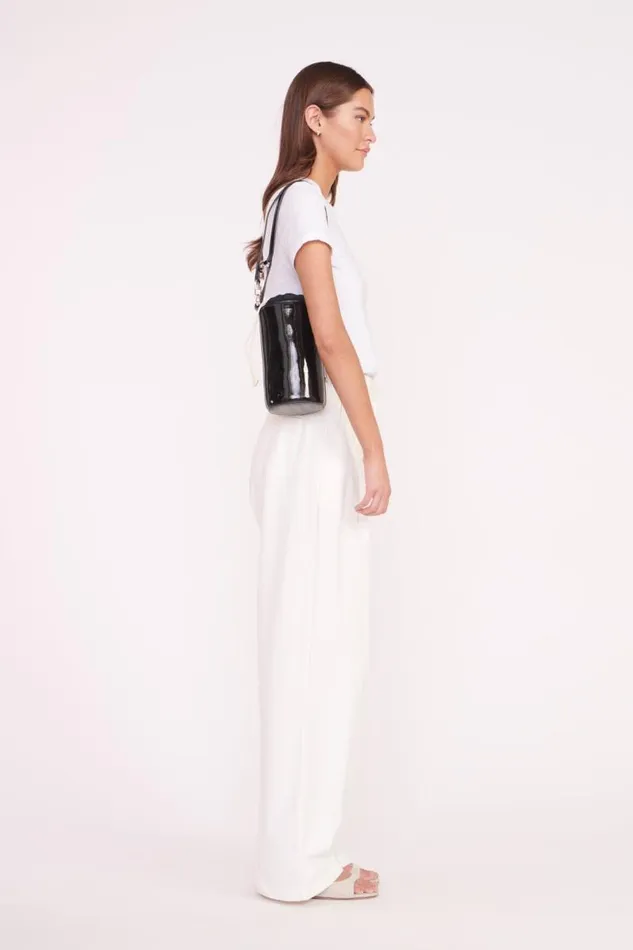 STAUD Small Leather Goods STAUD WATER BOTTLE BAG BLACK PATENT 8211 Women STAUD Small Leather Goods STAUD WATER BOTTLE BAG BLACK PATENT 8211 Women