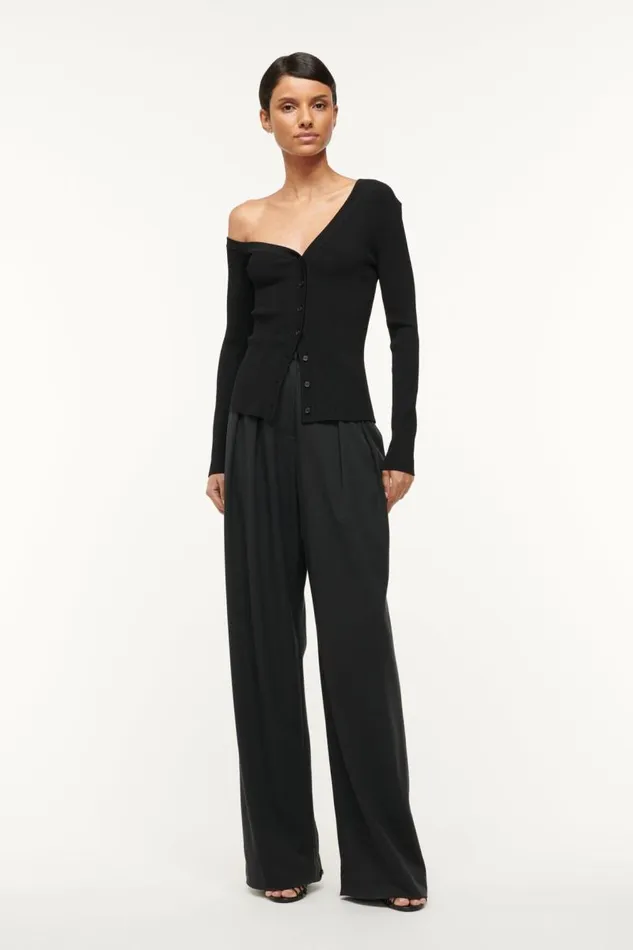 STAUD Sweaters STAUD CRAFTSMAN SWEATER BLACK 8211 Women STAUD Sweaters STAUD CRAFTSMAN SWEATER BLACK 8211 Women