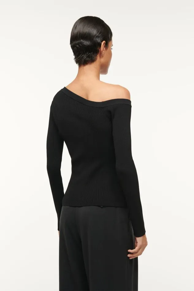 STAUD Sweaters STAUD CRAFTSMAN SWEATER BLACK 8211 Women STAUD Sweaters STAUD CRAFTSMAN SWEATER BLACK 8211 Women