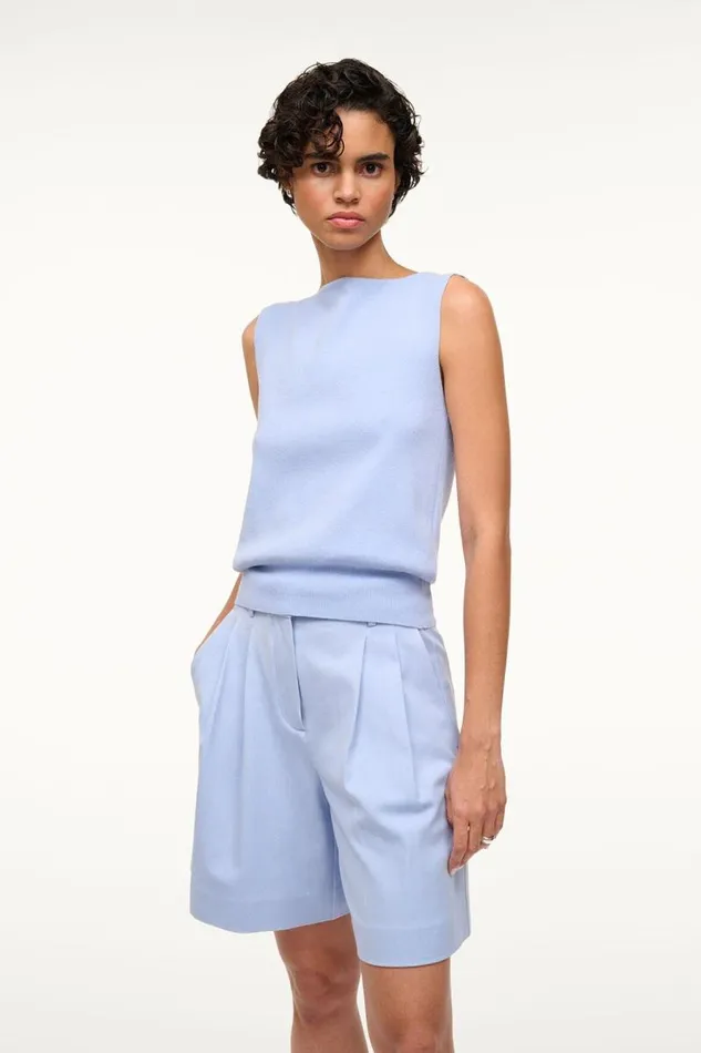 STAUD Sweaters STAUD ROCKI SWEATER PERIWINKLE 8211 Women STAUD Sweaters STAUD ROCKI SWEATER PERIWINKLE 8211 Women