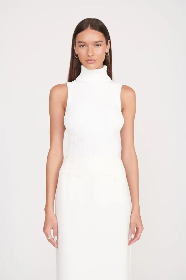 STAUD Tops STAUD CALLUM TOP IVORY 8211 Women