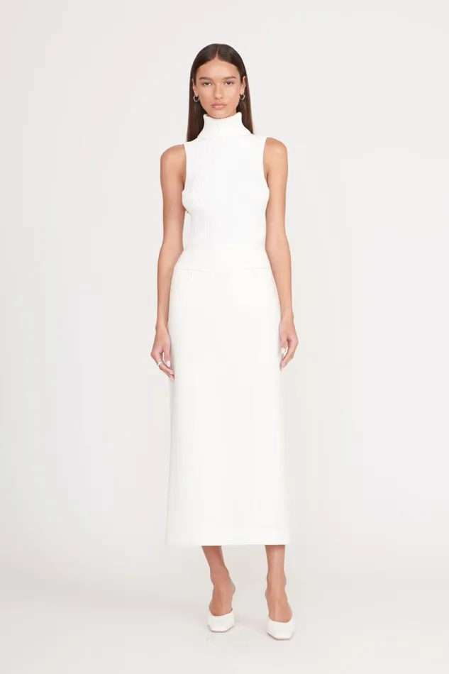 STAUD Tops STAUD CALLUM TOP IVORY 8211 Women STAUD Tops STAUD CALLUM TOP IVORY 8211 Women