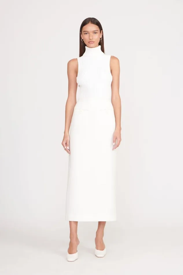 STAUD Tops STAUD CALLUM TOP IVORY 8211 Women STAUD Tops STAUD CALLUM TOP IVORY 8211 Women