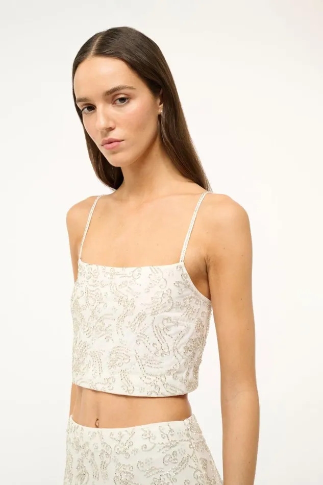 STAUD Tops STAUD FERMO TOP IVORY 8211 Women