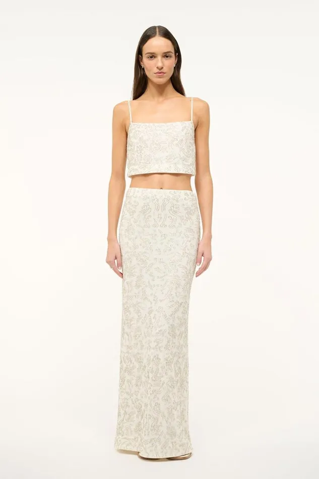 STAUD Tops STAUD FERMO TOP IVORY 8211 Women STAUD Tops STAUD FERMO TOP IVORY 8211 Women