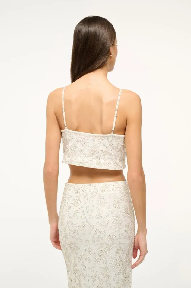 STAUD Tops STAUD FERMO TOP IVORY 8211 Women STAUD Tops STAUD FERMO TOP IVORY 8211 Women