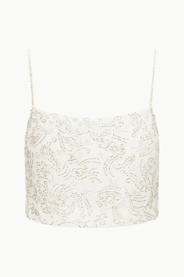 STAUD Tops STAUD FERMO TOP IVORY 8211 Women STAUD Tops STAUD FERMO TOP IVORY 8211 Women