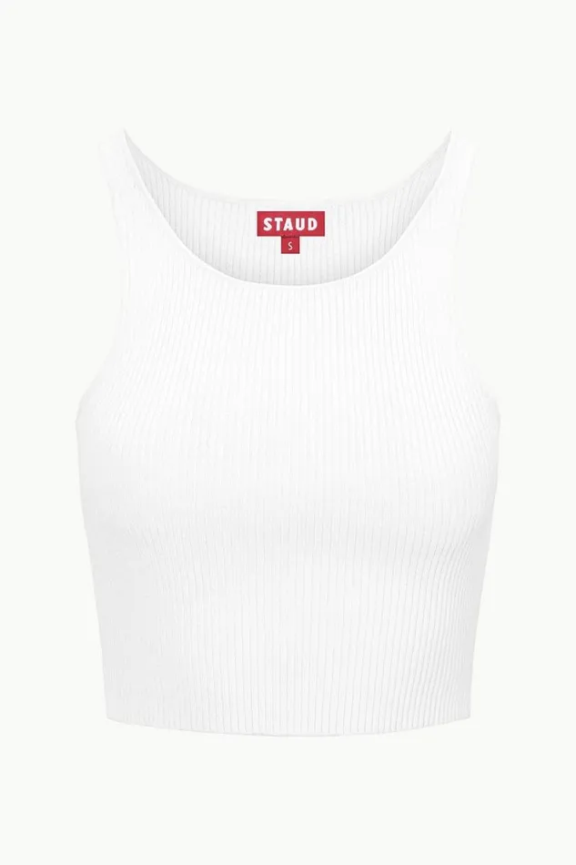 STAUD Tops STAUD IBISCO TANK WHITE 8211 Women STAUD Tops STAUD IBISCO TANK WHITE 8211 Women