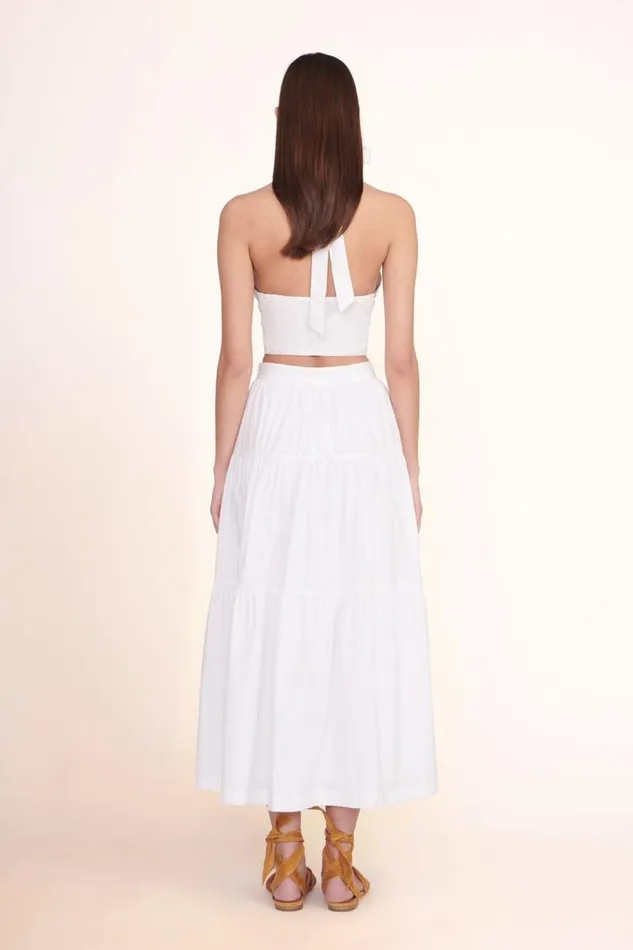 STAUD Tops STAUD SMOCKED KAI TOP WHITE 8211 Women STAUD Tops STAUD SMOCKED KAI TOP WHITE 8211 Women