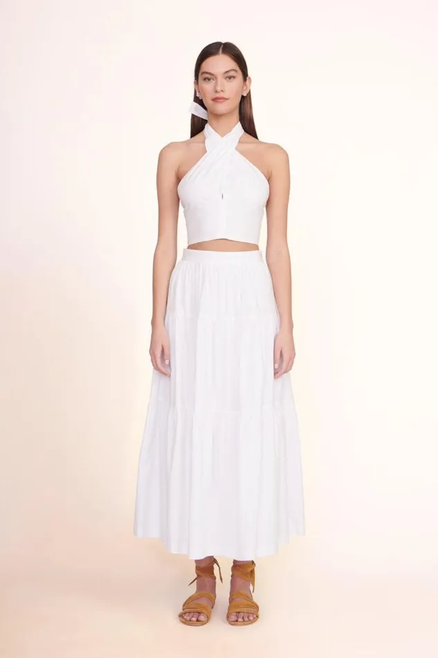 STAUD Tops STAUD SMOCKED KAI TOP WHITE 8211 Women STAUD Tops STAUD SMOCKED KAI TOP WHITE 8211 Women