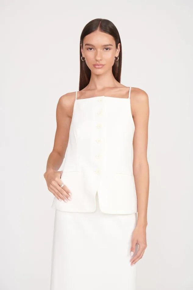 STAUD Tops STAUD UNA TOP ECRU 8211 Women STAUD Tops STAUD UNA TOP ECRU 8211 Women