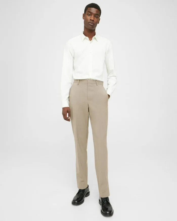 Suits Men Theory Mayer Pant In Stretch Wool Dark Sand