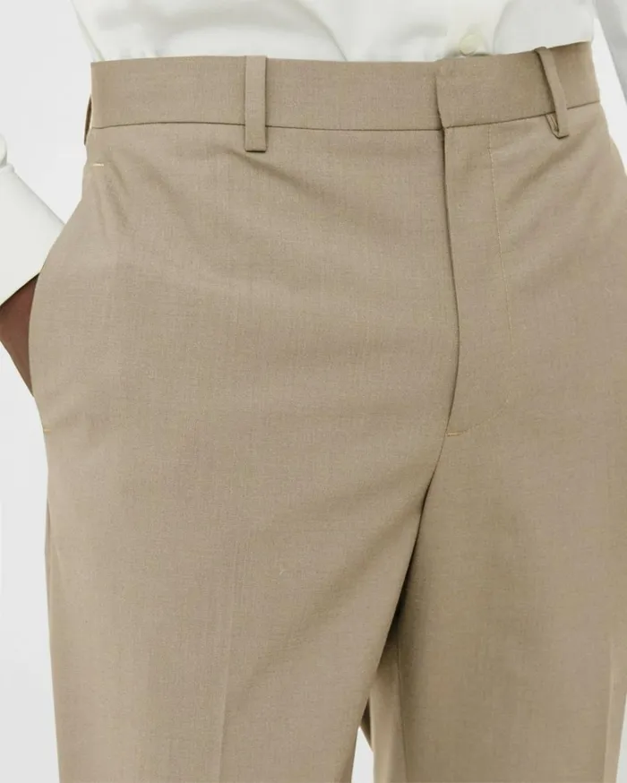 Suits Men Theory Mayer Pant In Stretch Wool Dark Sand Suits Men Theory Mayer Pant In Stretch Wool Dark Sand