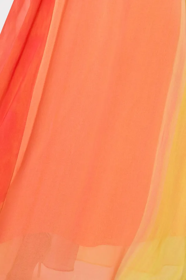Sunset Stripe Strapless Dress Multi Women Milly Dresses
