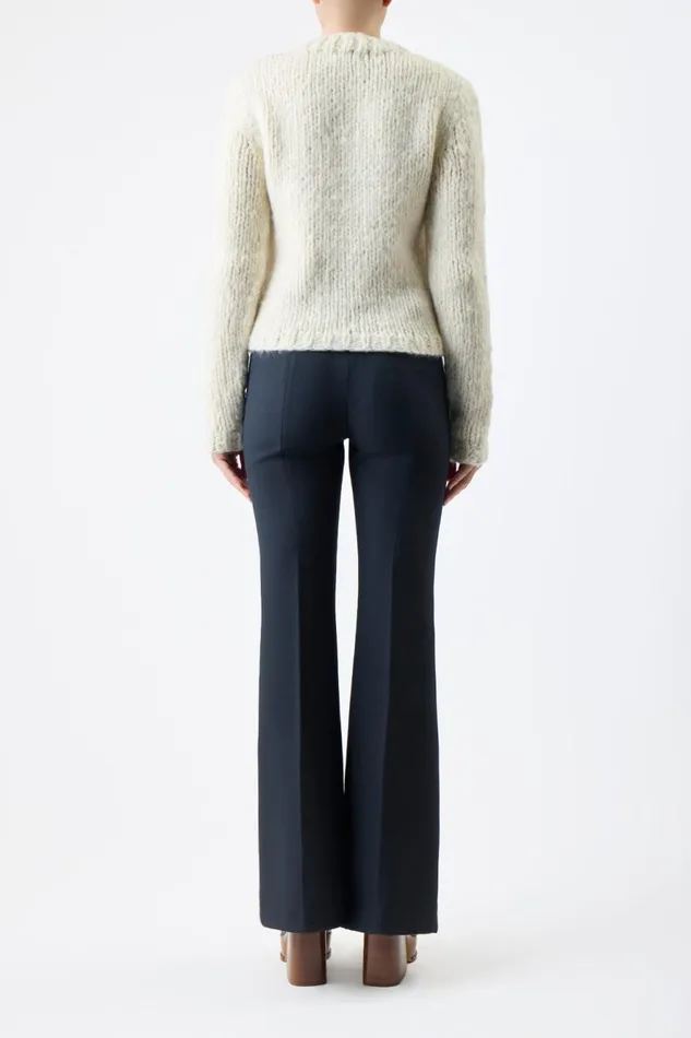 Sweaters and Turtlenecks Women Gabriela Hearst Dalton Knit Sweater In Ivory Welfat Cashmere