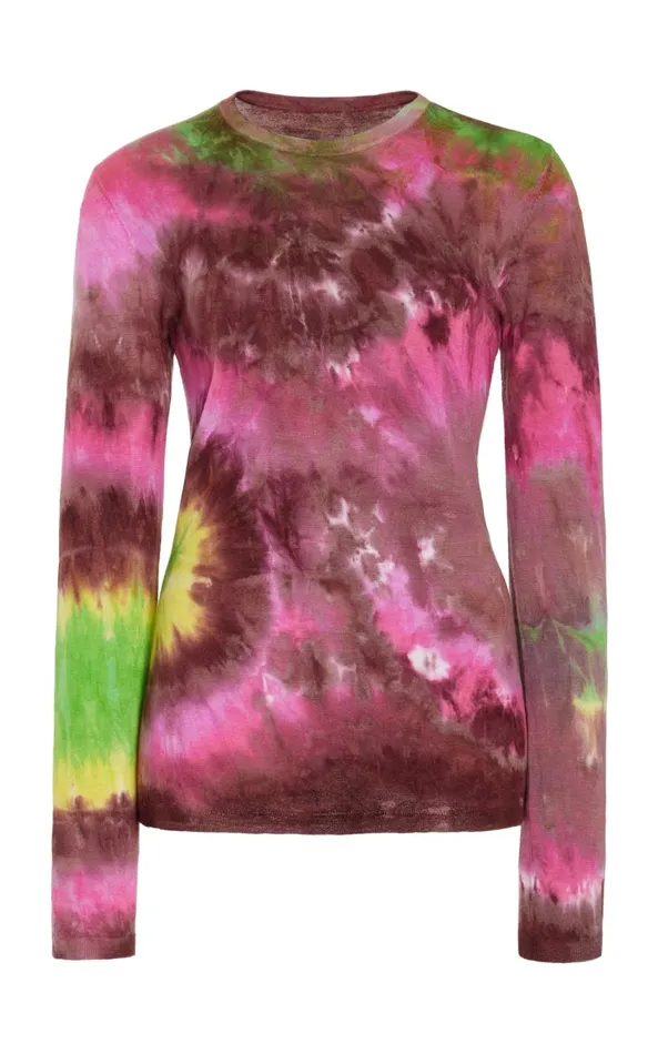 Sweaters and Turtlenecks Women Gabriela Hearst Miller Knit Sweater In Multi Tie Dye Cashmere Sweaters and Turtlenecks Women Gabriela Hearst Miller Knit Sweater In Multi Tie Dye Cashmere