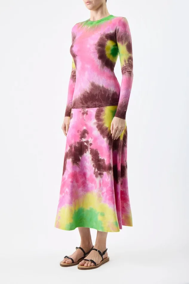 Sweaters and Turtlenecks Women Gabriela Hearst Miller Knit Sweater In Multi Tie Dye Cashmere