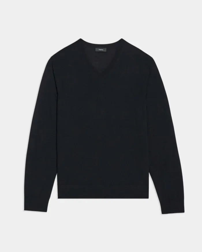 Sweaters Cardigans Men Theory VNeck Sweater In Regal Wool Navy Sweaters Cardigans Men Theory VNeck Sweater In Regal Wool Navy
