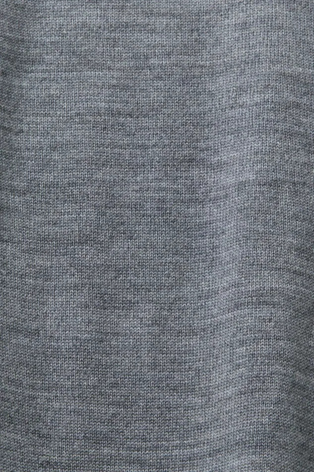 Sweaters Men Esprit Merino Wool Turtleneck Sweater Grey