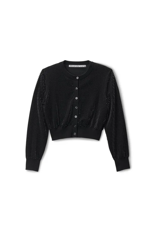 Sweaters Women Alexander Wang Custom 3dMolded Spike Cardigan