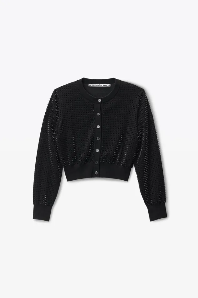Sweaters Women Alexander Wang Custom 3dMolded Spike Cardigan
