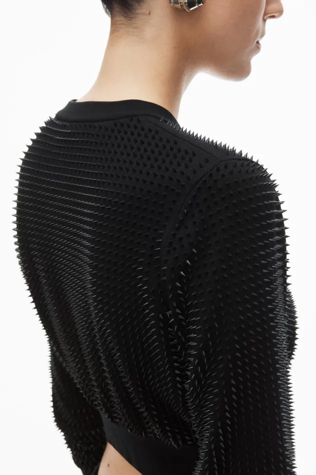 Sweaters Women Alexander Wang Custom 3dMolded Spike Cardigan