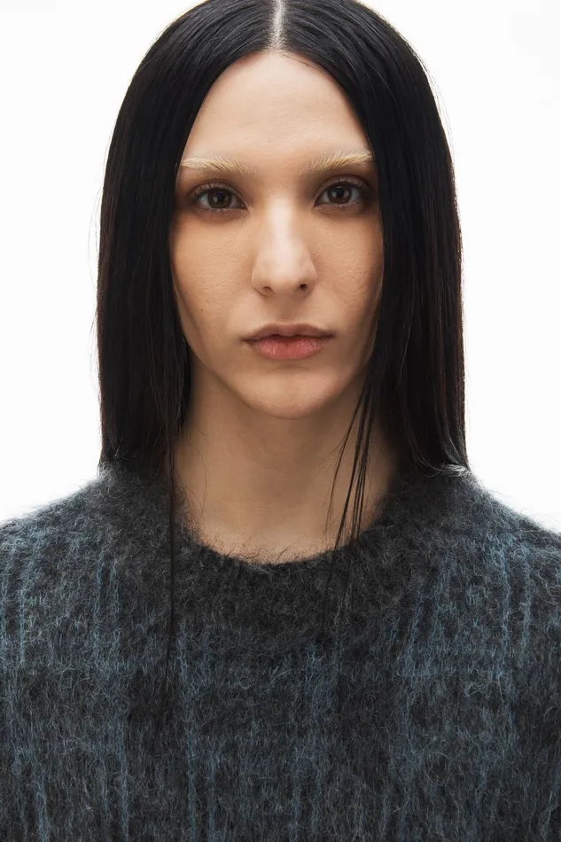 Sweaters Women Alexander Wang Plaid Oversize Sweater In Jacquard Knit