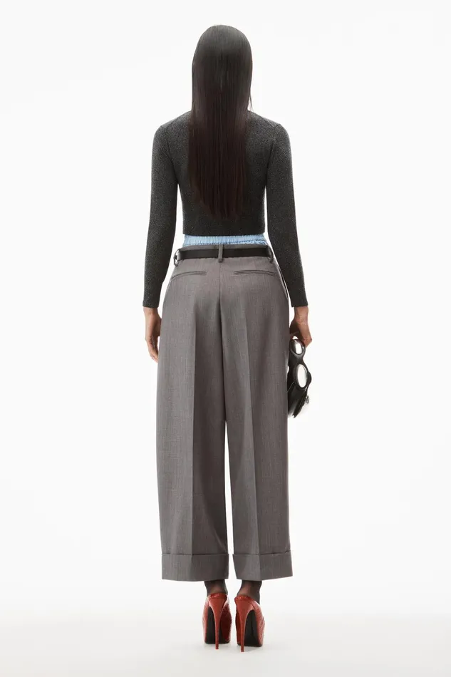 Sweaters Women Alexander Wang Shrunken Cardigan In Wool