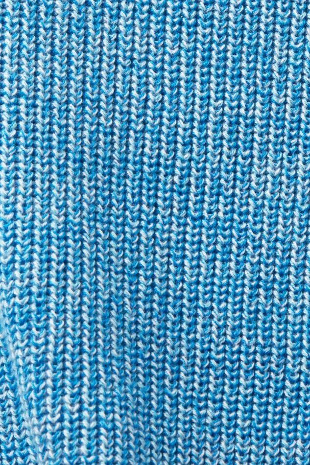 Sweaters Women Esprit Marled Knit Turtleneck Cardigan Pastel Blue