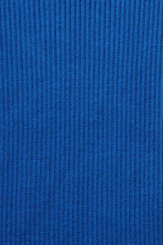 Sweaters Women Esprit RibKnit VNeck Sweater Bright Blue