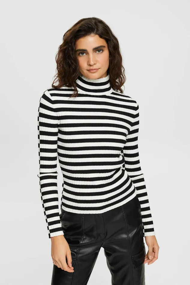 Sweaters Women Esprit StandUp Collar Jumper New Off White
