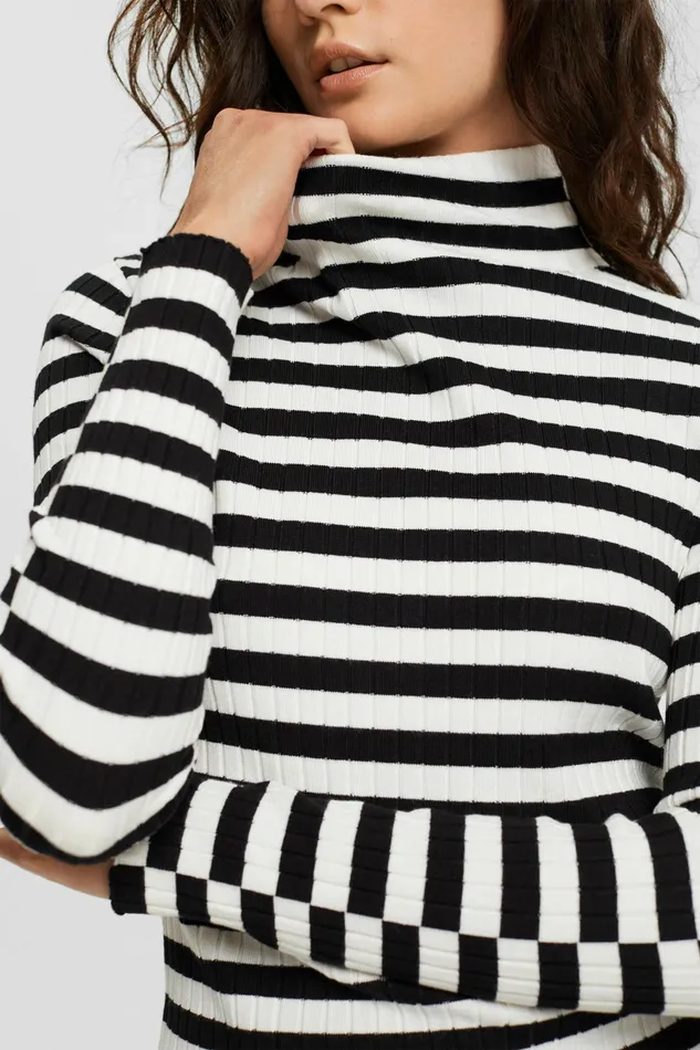 Sweaters Women Esprit StandUp Collar Jumper New Off White