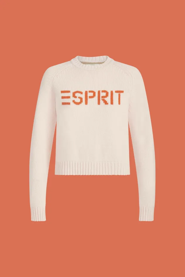Sweaters Women Esprit Wool Cashmere Logo Sweater Pastel Pink