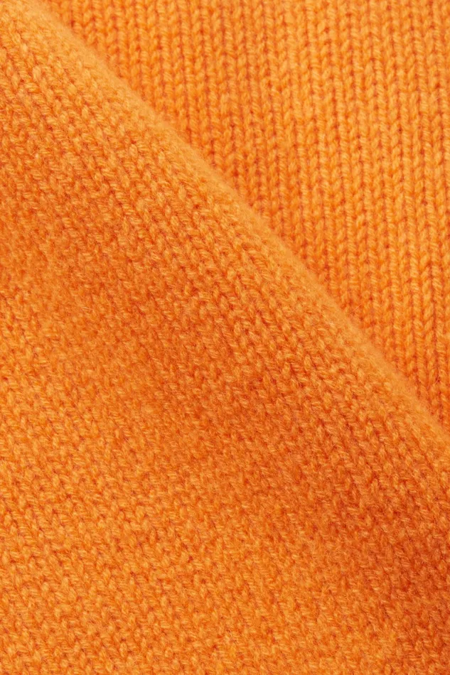 Sweaters Women Esprit Wool Cashmere Logo Sweater Red Orange