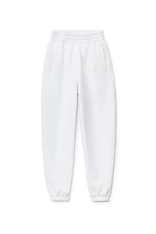 Sweatpants Women Alexander Wang Puff Logo Sweatpant In Structured Terry