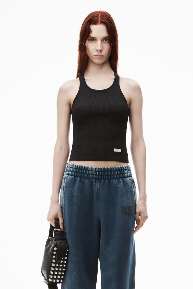 Sweatpants Women Alexander Wang Puff Logo Sweatpant In Structured Terry