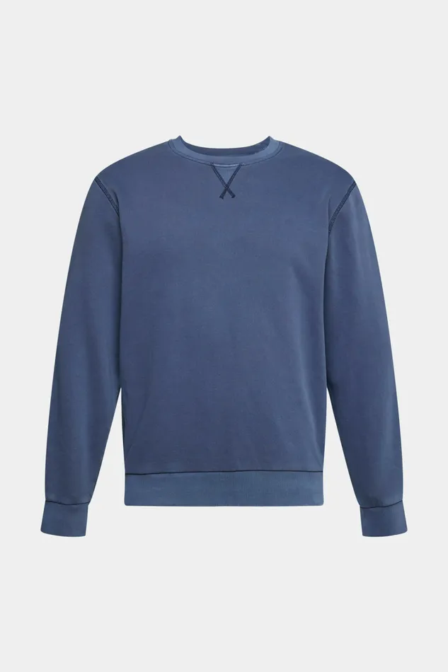 Sweatshirts Hoodies Men Esprit Plain Regular Fit Sweatshirt Navy