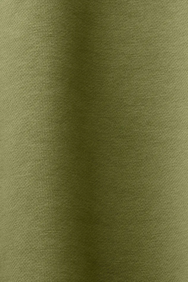 Sweatshirts Hoodies Men Esprit Unisex Cotton Fleece Logo Sweatshirt Olive