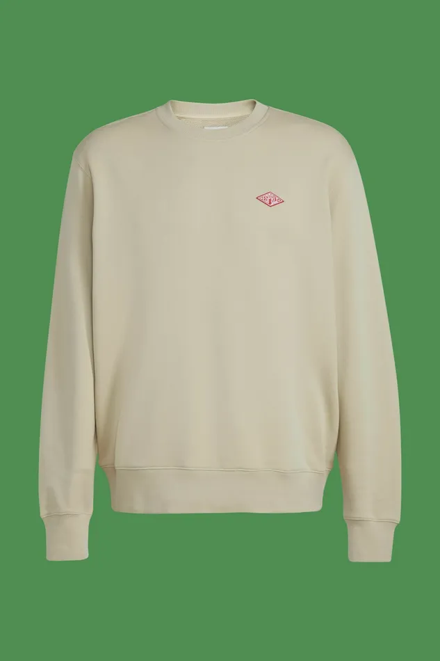 Sweatshirts Hoodies Men Esprit Unisex Logo Crewneck Sweatshirt Khaki Beige